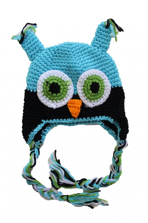 Owl Black Turquoise